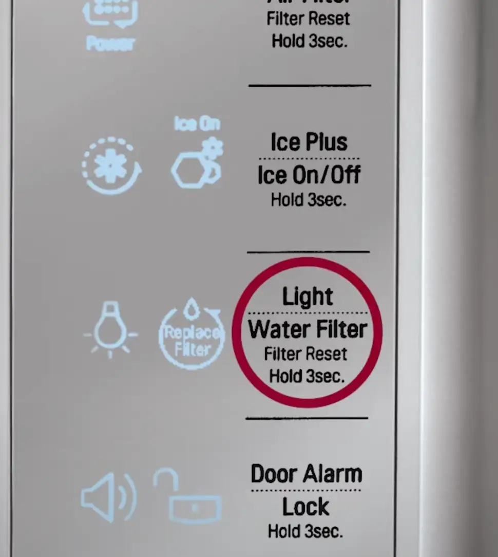 Image of Check refrigerator control pad