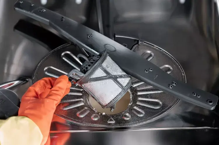 Image of Cleaning Clogged Dishwasher Filters