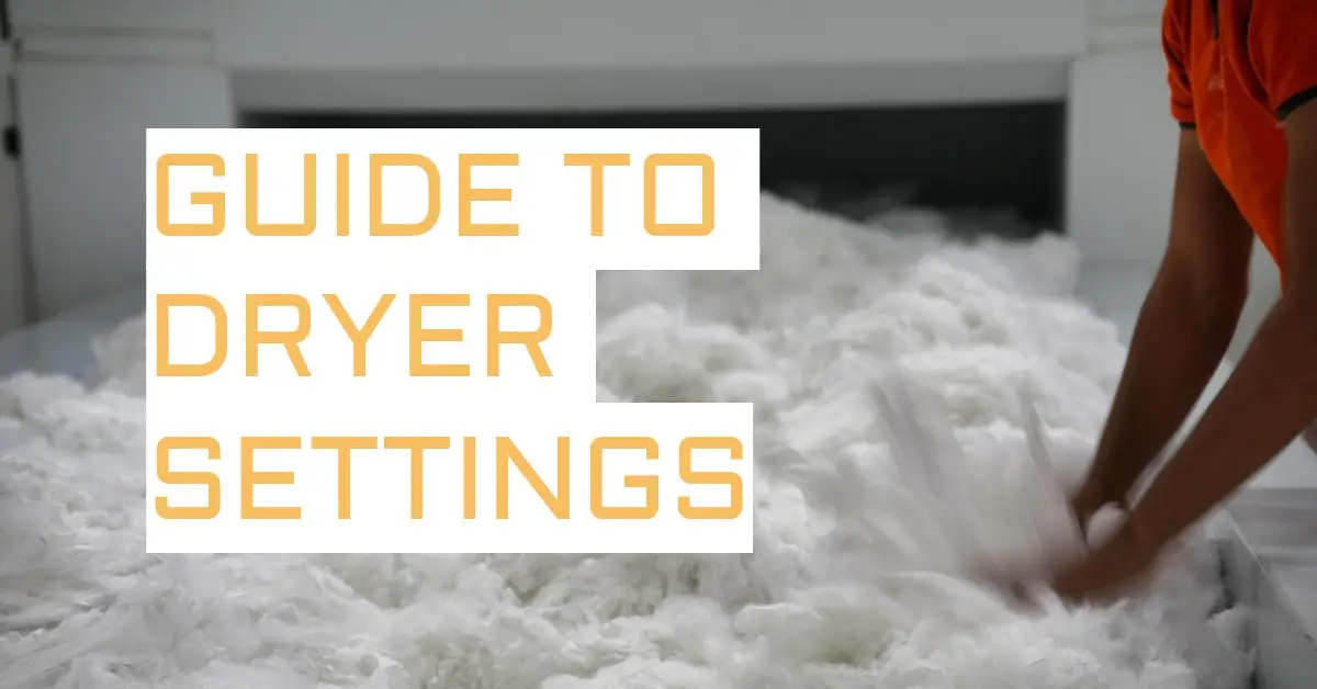 What Does Air Fluff Mean On A Dryer: Guide to Dryer Settings