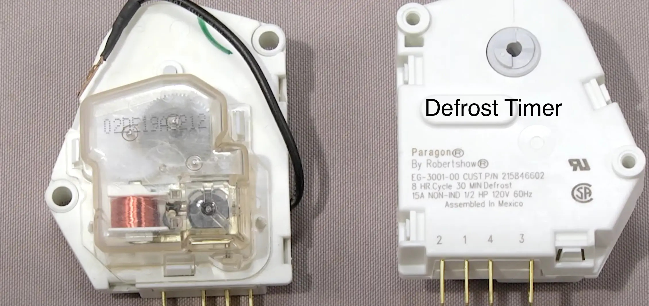 Image of defrost heater timer